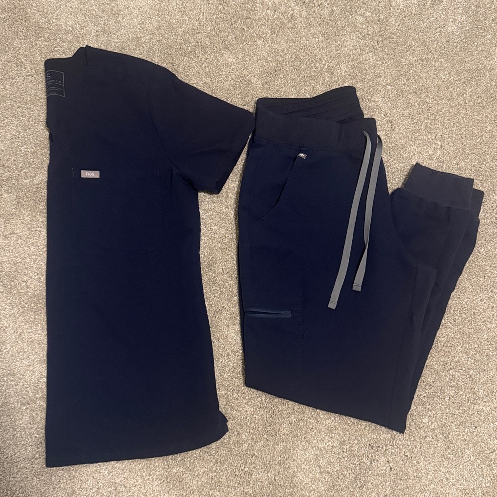 Figs Scrubs Navy Set